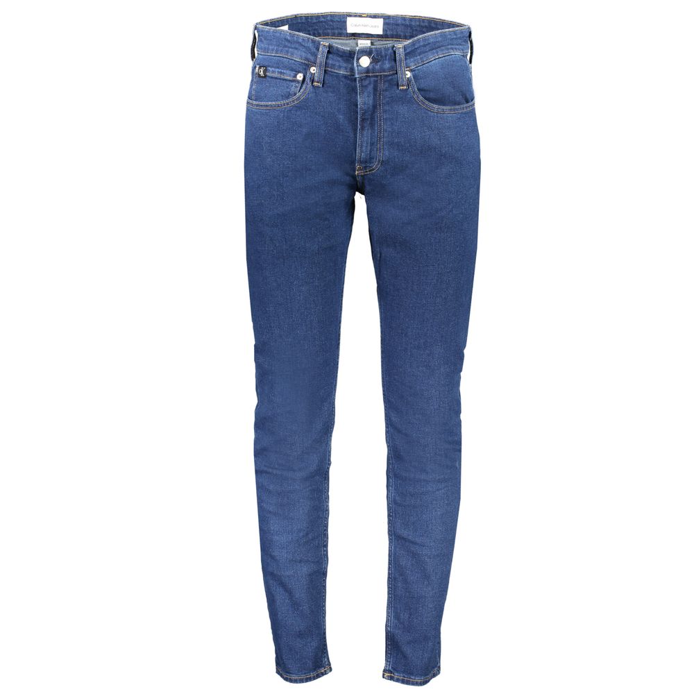 Calvin Klein Blue Cotton Jeans &amp; Pants