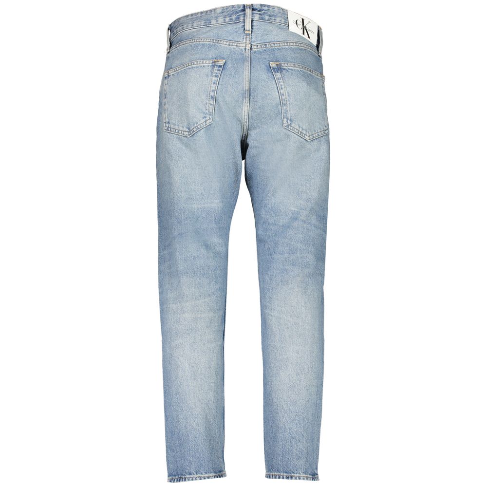 Calvin Klein Light Blue Cotton Jeans &amp; Pants