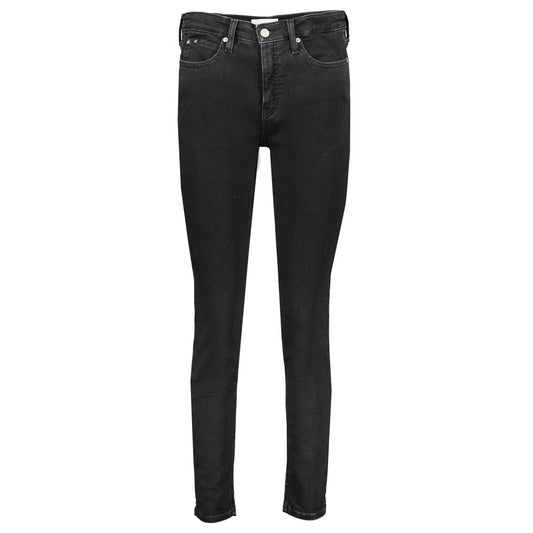 Calvin Klein Black Cotton Jeans &amp; Pants