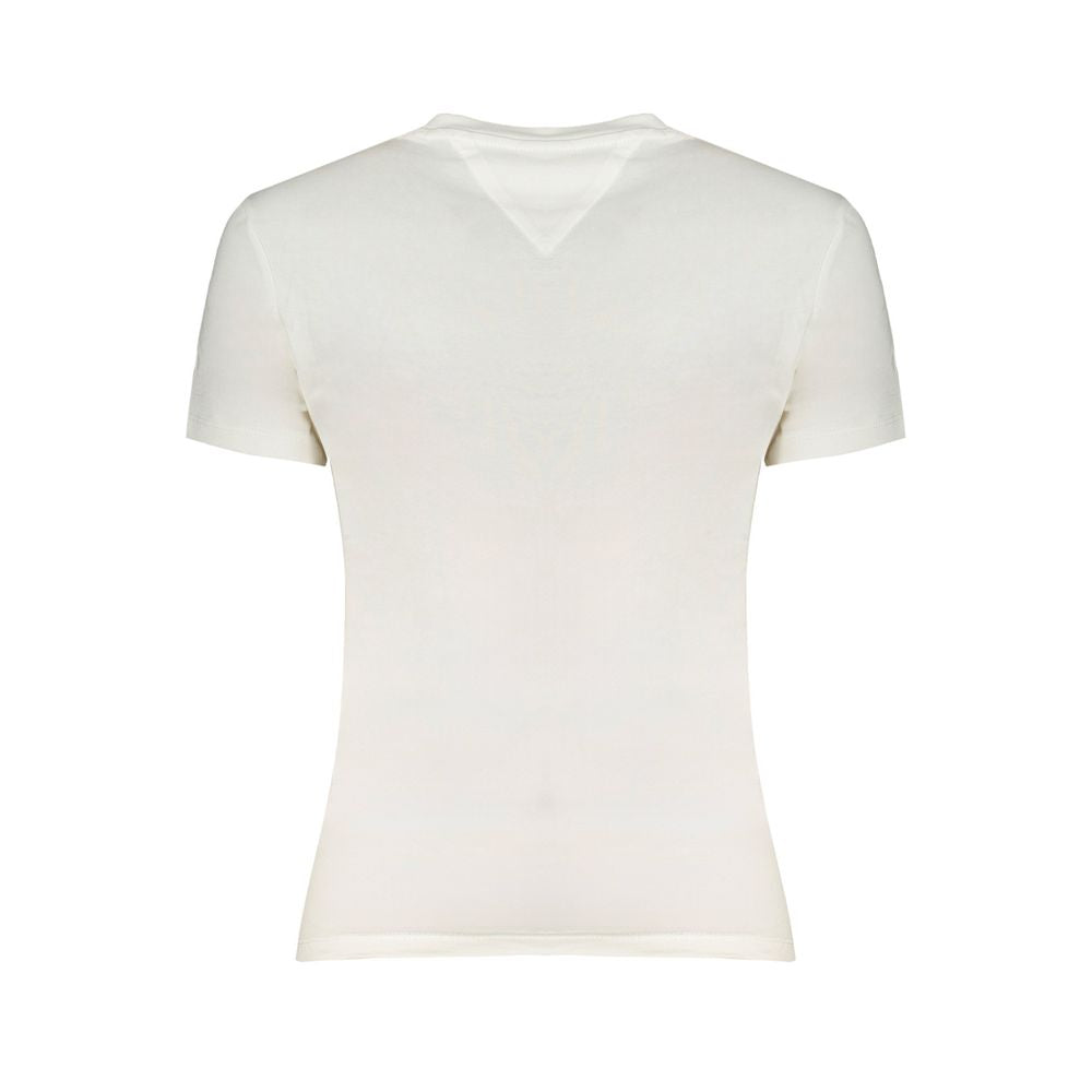 Tommy Hilfiger White Cotton Tops &amp; T-Shirt