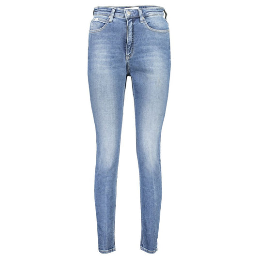 Calvin Klein Blue Cotton Jeans &amp; Pants