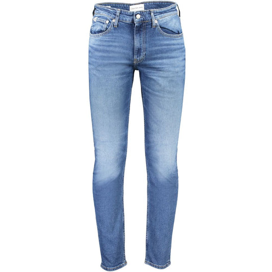 Calvin Klein Blue Cotton Jeans &amp; Pants