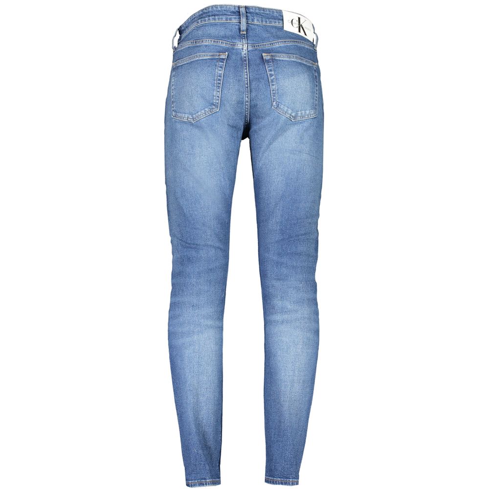 Calvin Klein Blue Cotton Jeans &amp; Pants