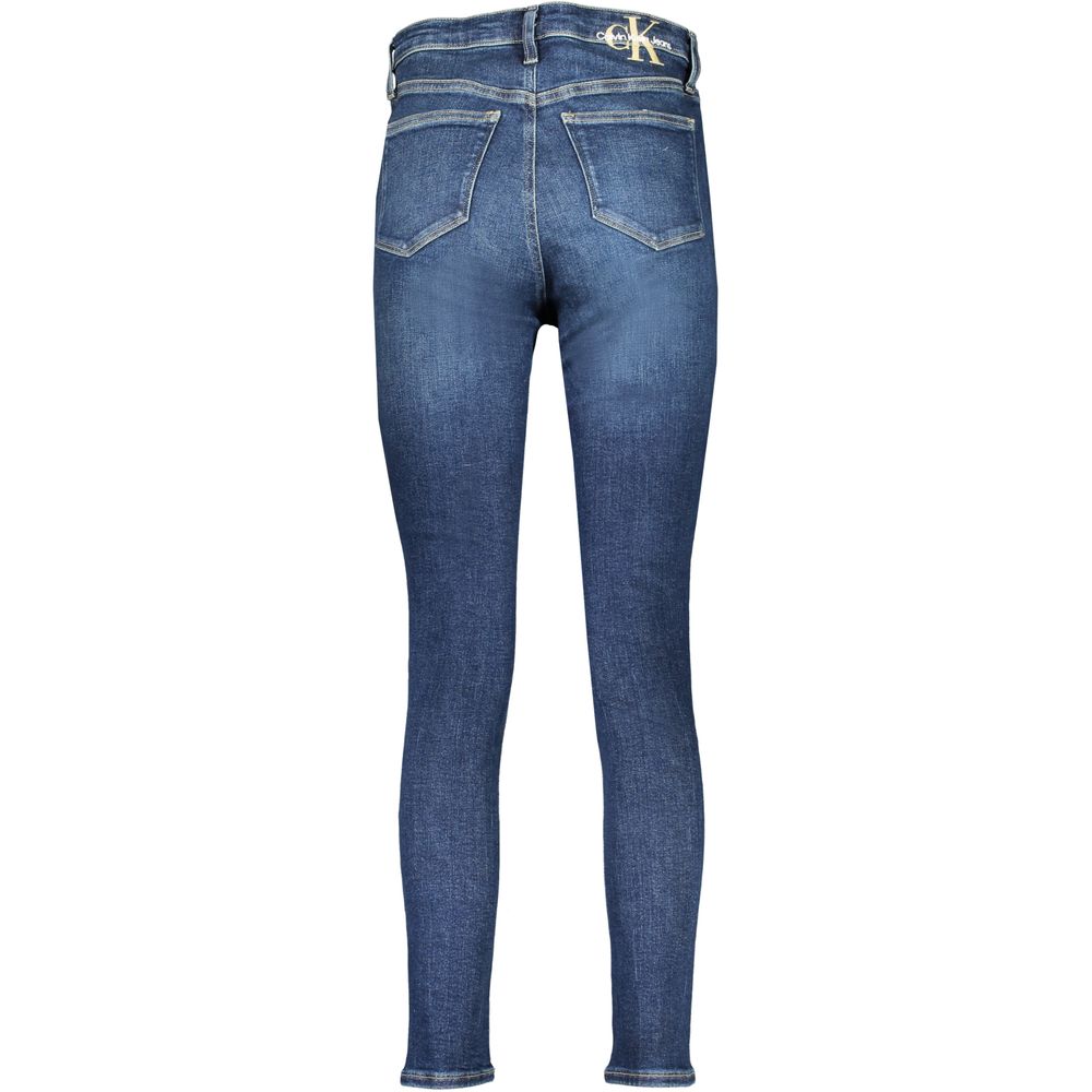 Calvin Klein Blue Cotton Jeans &amp; Pants