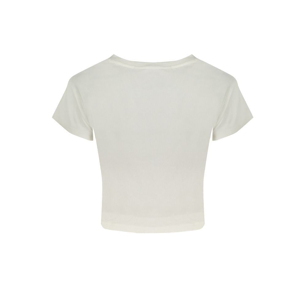 Calvin Klein White Cotton Tops &amp; T-Shirt