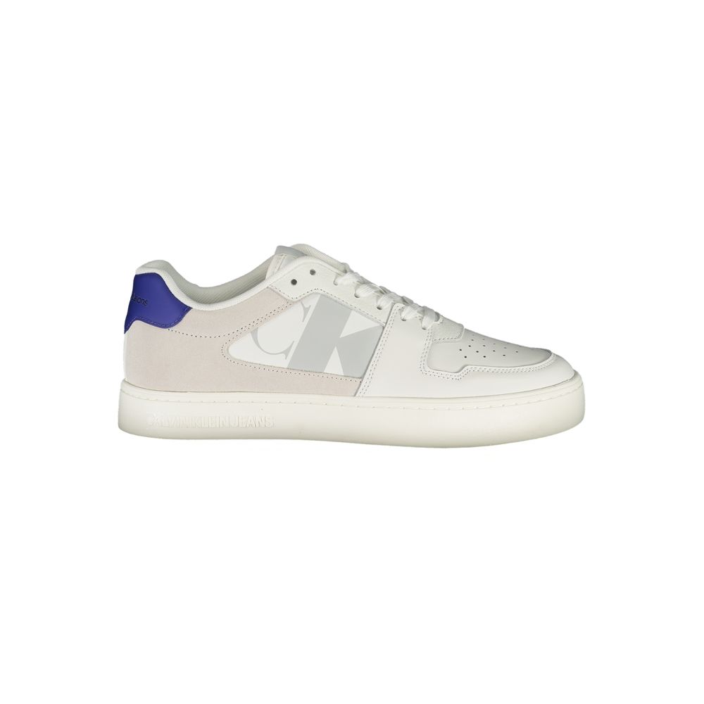 Calvin Klein White Leather Men's Sneakers