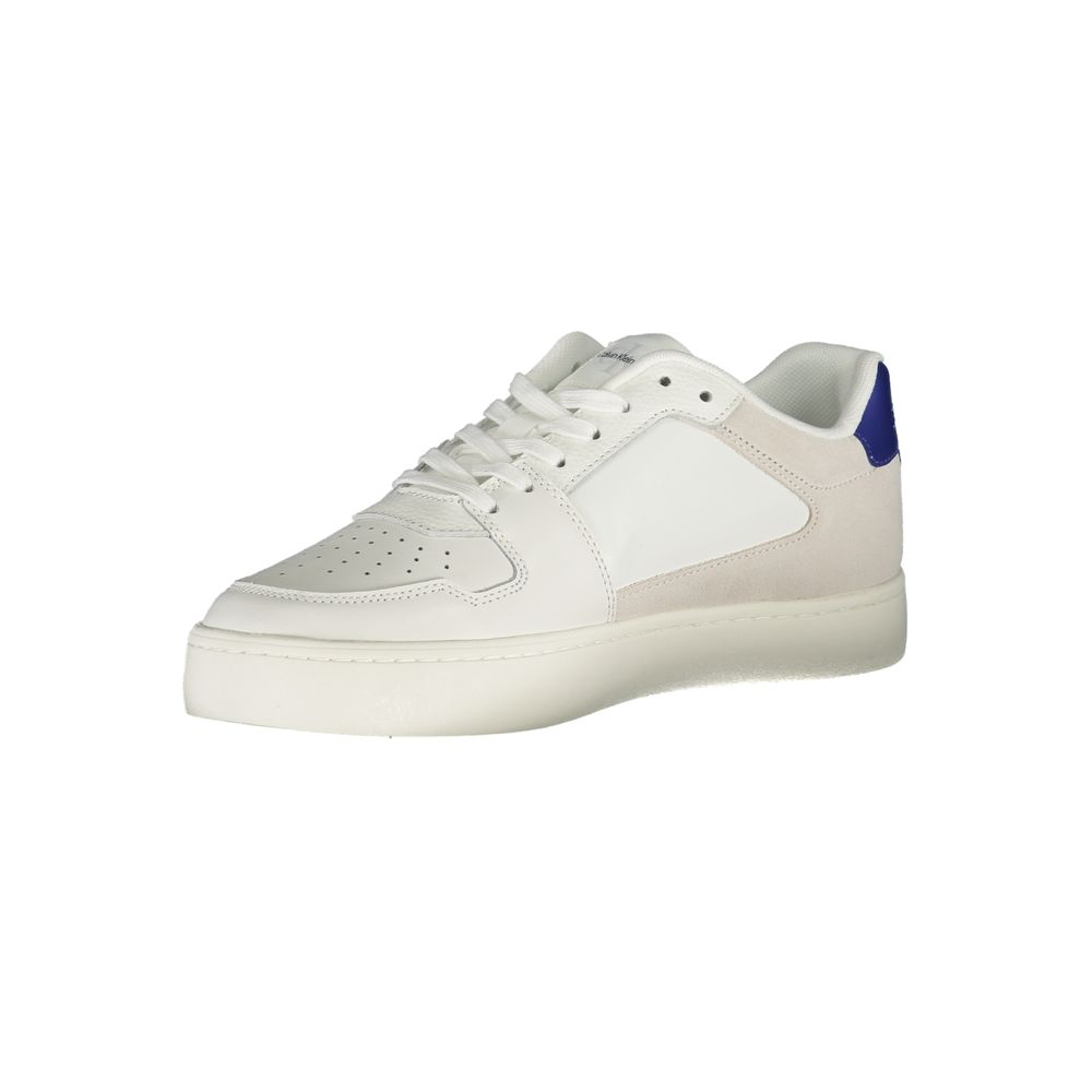 Calvin Klein White Leather Men's Sneakers