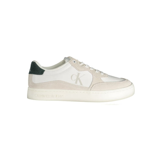 Calvin Klein White Leather Men's Sneakers