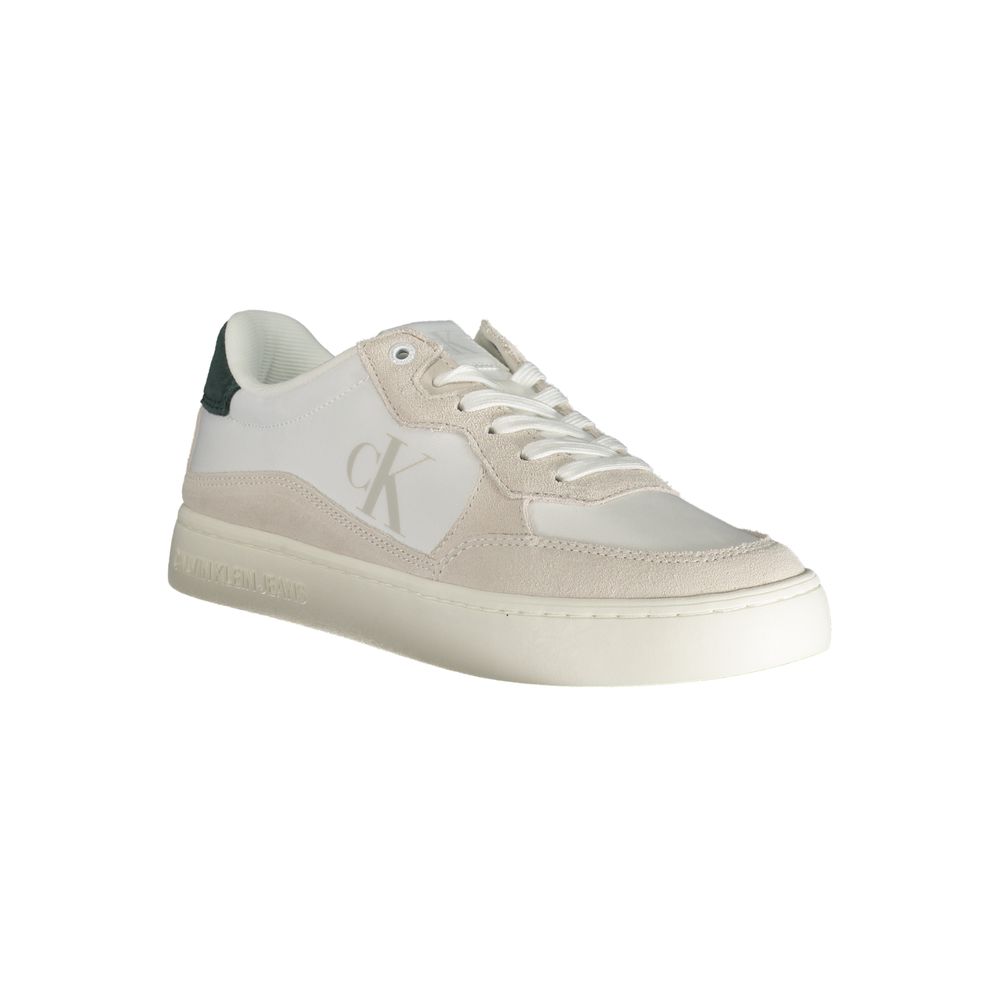 Calvin Klein White Leather Men's Sneakers