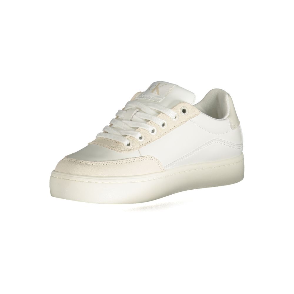 Calvin Klein Sneaker aus weißem Polyester