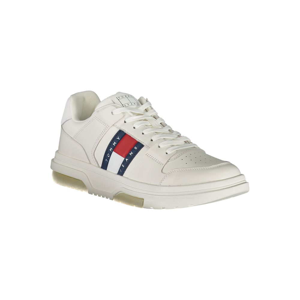 Tommy Hilfiger White Polyethylene Men's Sneakers