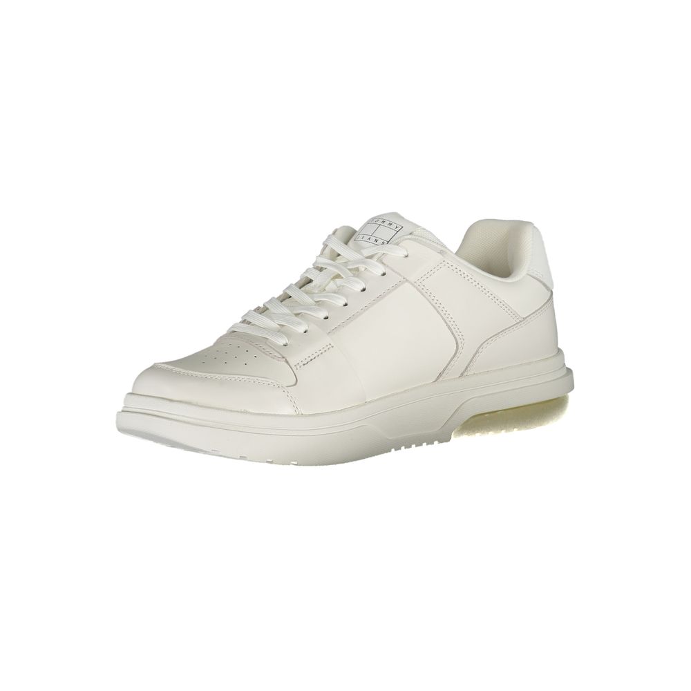 Tommy Hilfiger White Polyethylene Men's Sneakers