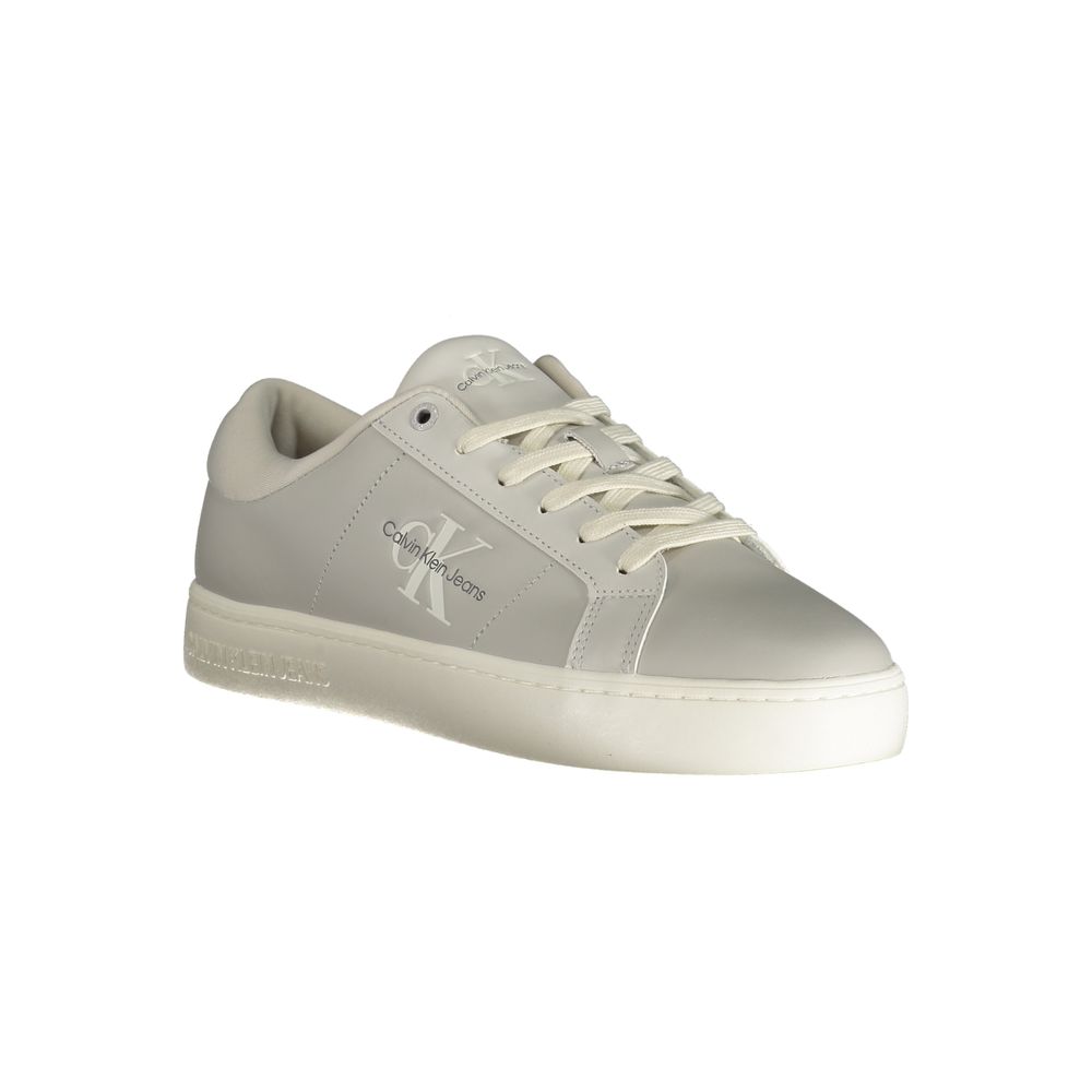 Calvin Klein Gray Leather Men's Sneakers