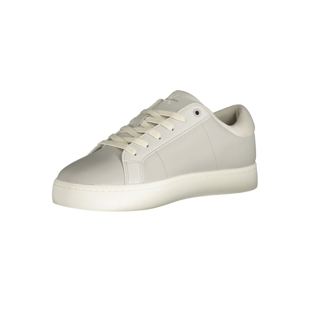 Calvin Klein Gray Leather Men's Sneakers