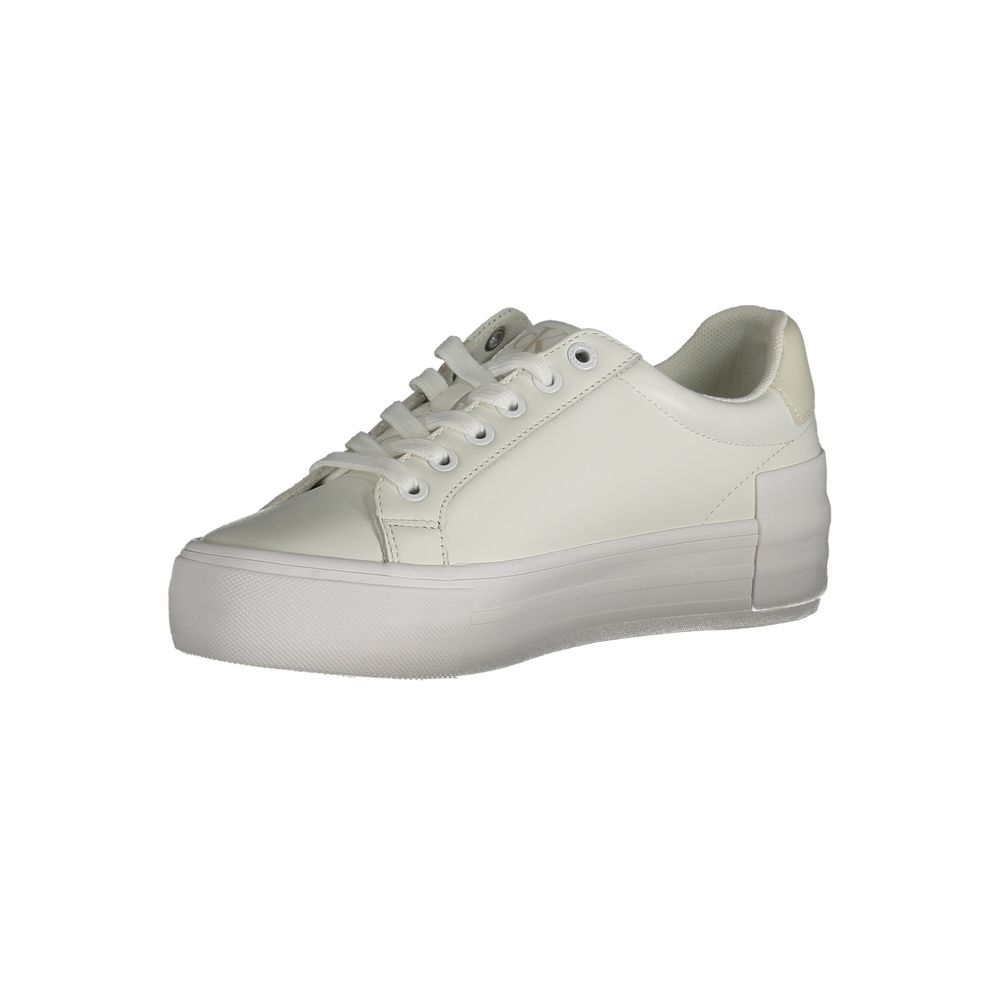 Calvin Klein White Leather Women's Sneakers