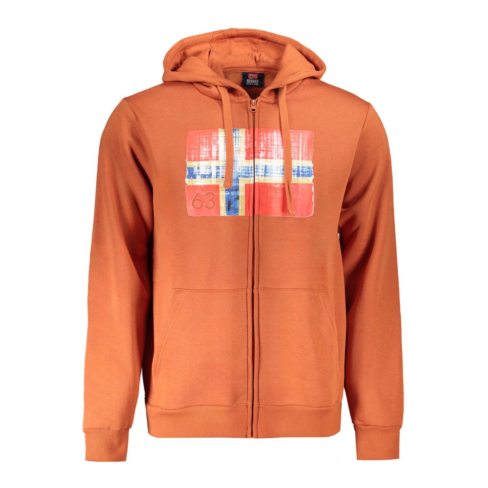 Norway 1963 Brauner Baumwollpullover für Männer