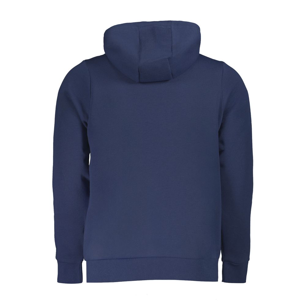 Norway 1963 Blauer Baumwollpullover mit Kapuze für Männer