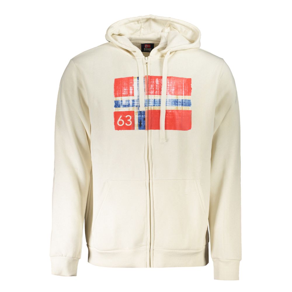 Norway 1963 Weißer Baumwollpullover für Männer