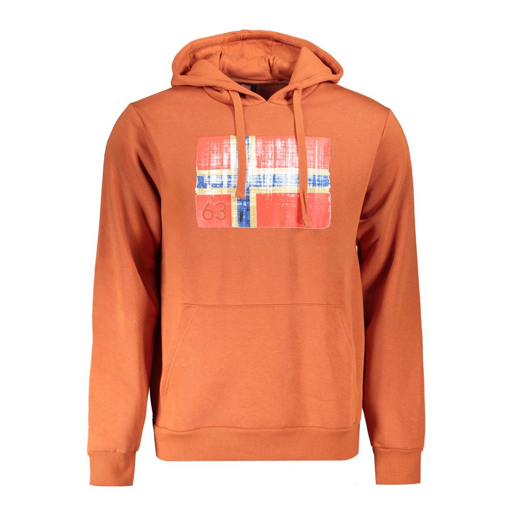 Norway 1963 Brauner Baumwollpullover für Männer