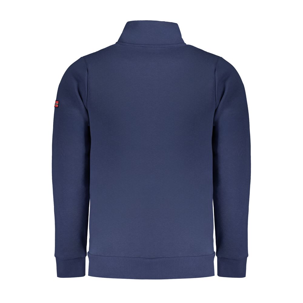 Norway 1963 Blauer Herrenpullover aus Baumwolle