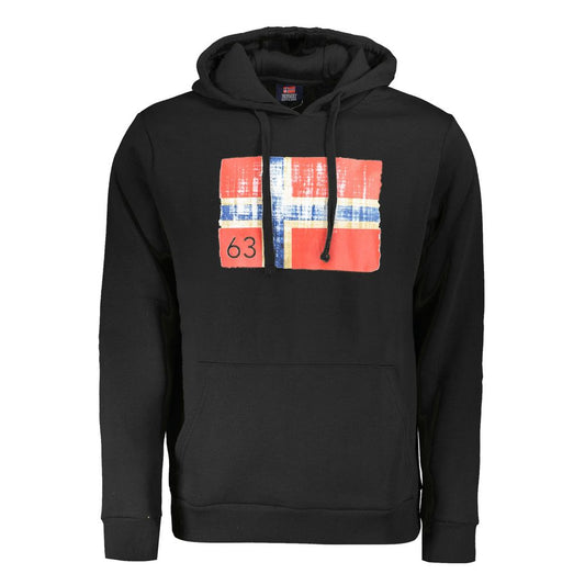 Norway 1963 Schwarzer Baumwollpullover für Männer