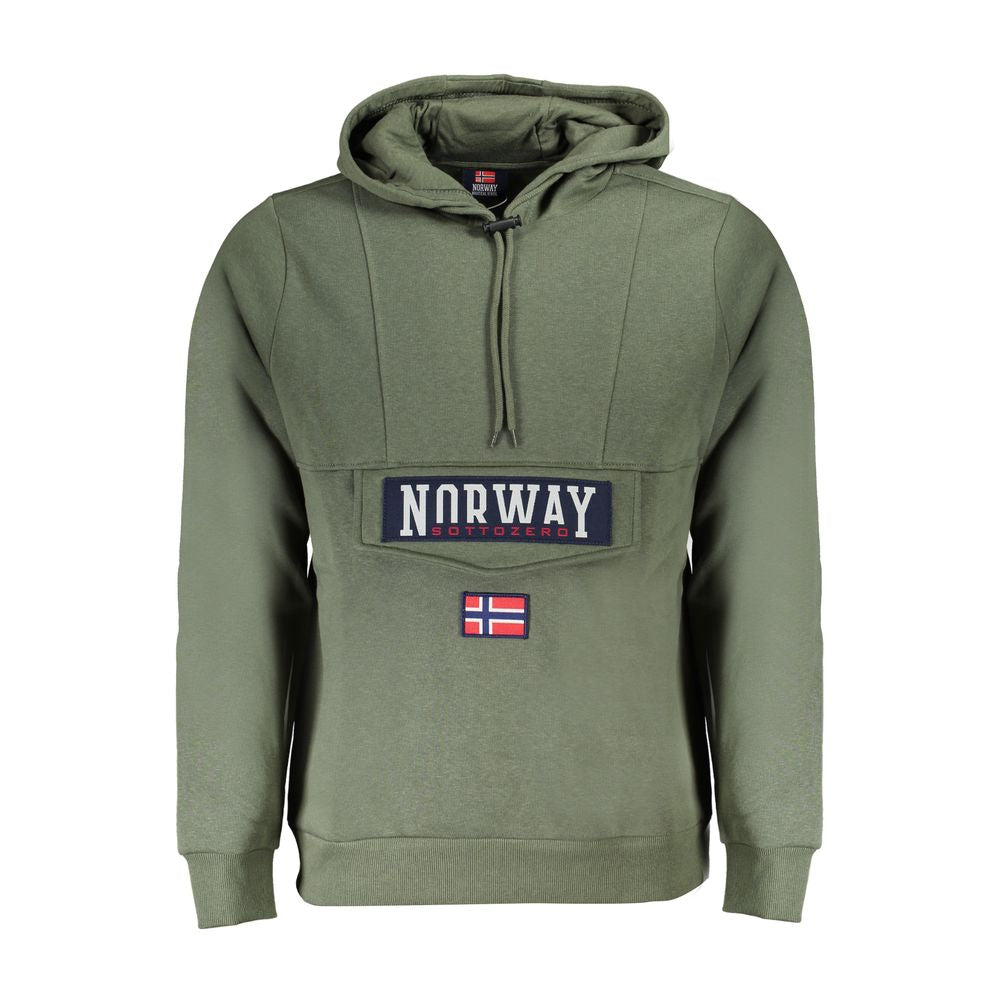 Norway 1963 Grüner Baumwollpullover für Männer