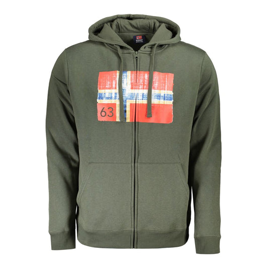 Norway 1963 Grüner Baumwollpullover für Männer