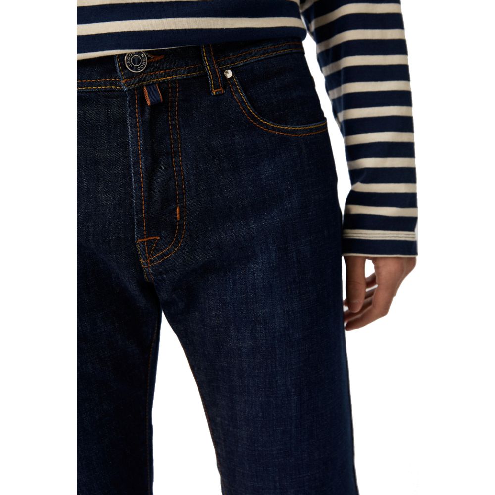 Jacob Cohen Blue Cotton Jeans &amp; Pants