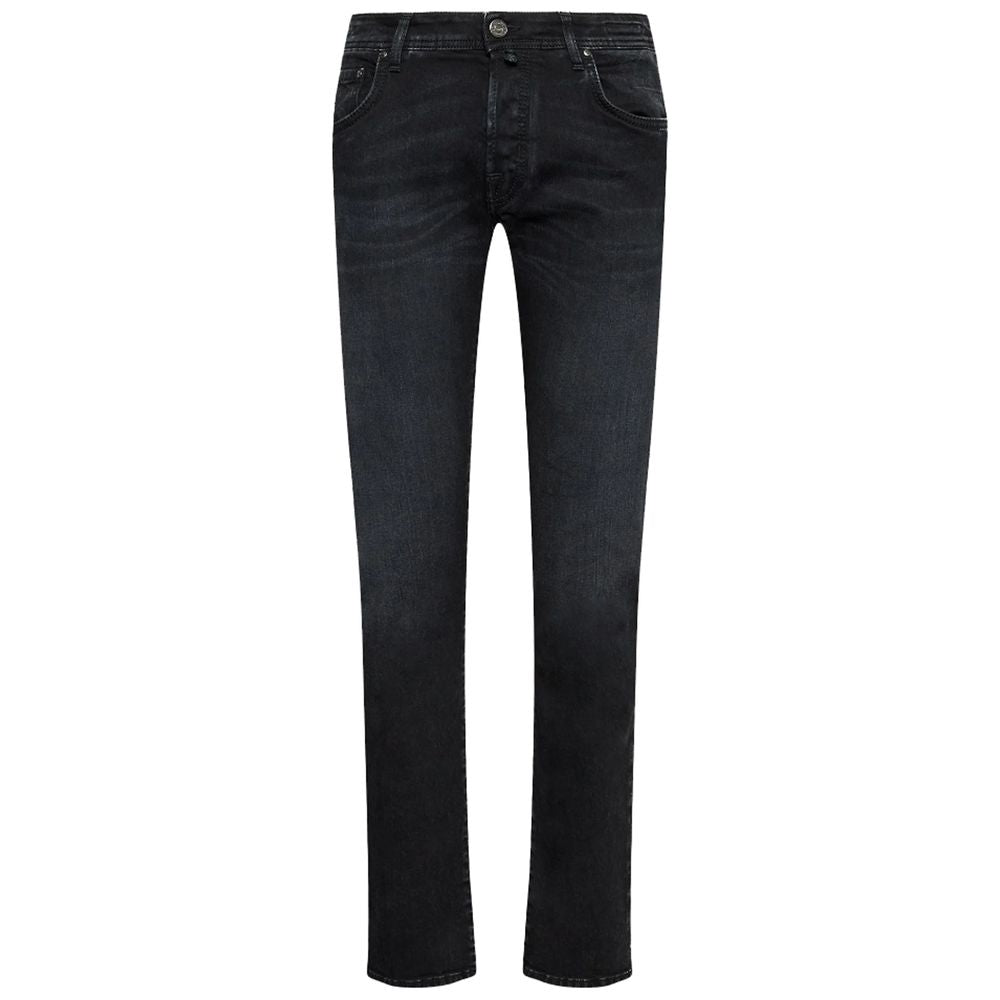 Jacob Cohen Black Cotton Jeans &amp; Pants