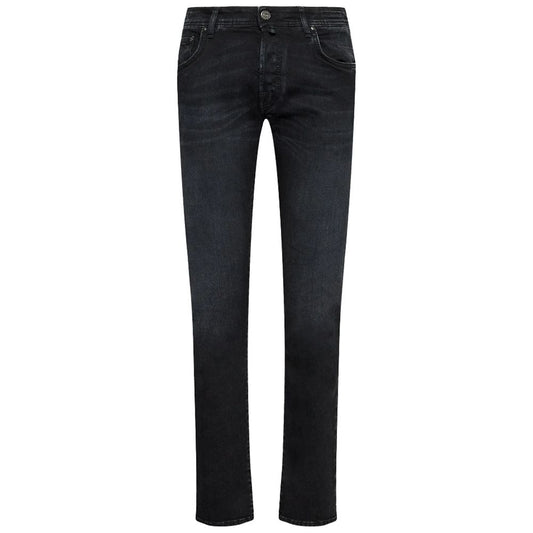 Jacob Cohen Schwarze Baumwolljeans & Hose