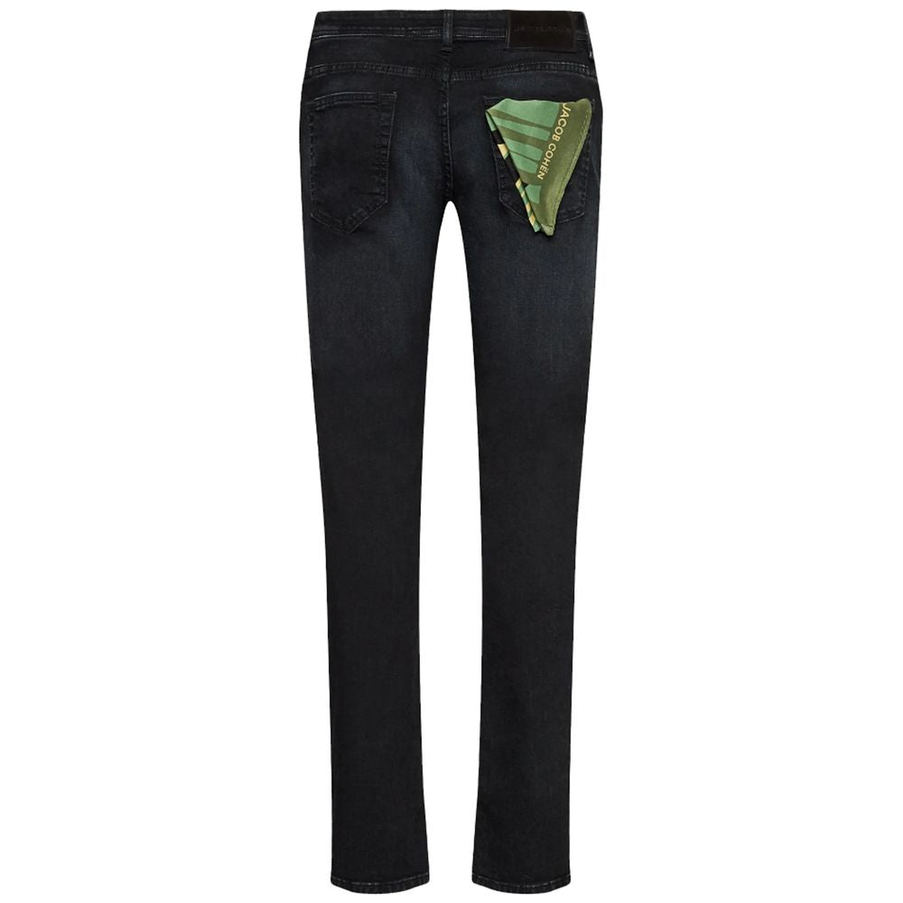 Jacob Cohen Black Cotton Jeans &amp; Pants