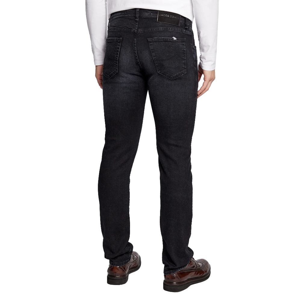 Jacob Cohen Black Cotton Jeans &amp; Pants