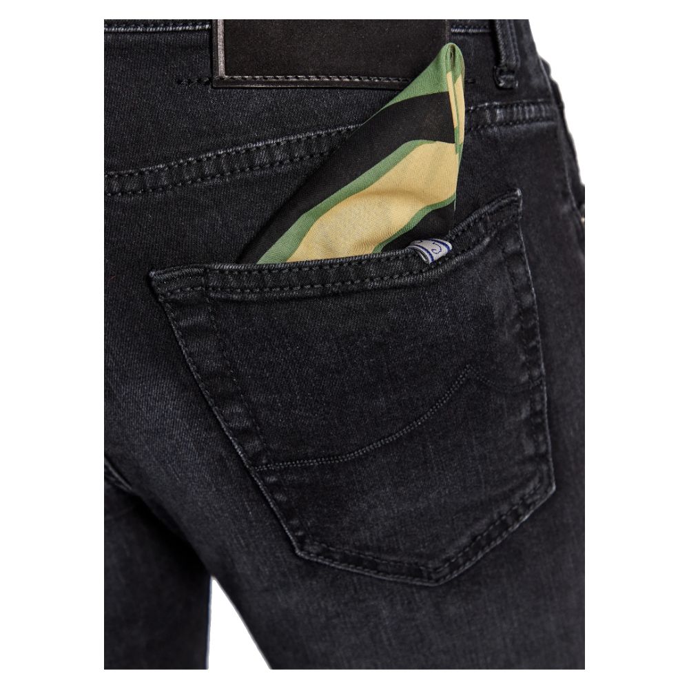 Jacob Cohen Black Cotton Jeans &amp; Pants