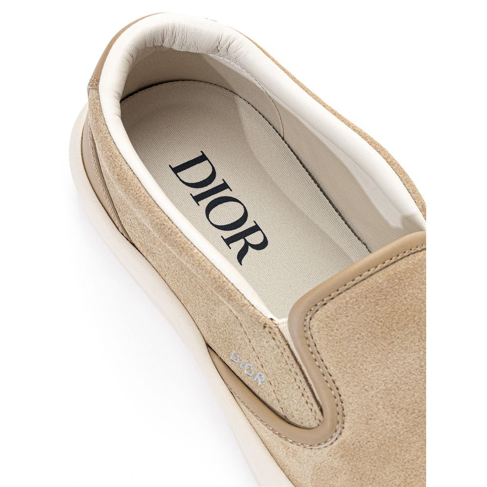 Dior Beige Leather Sneakers