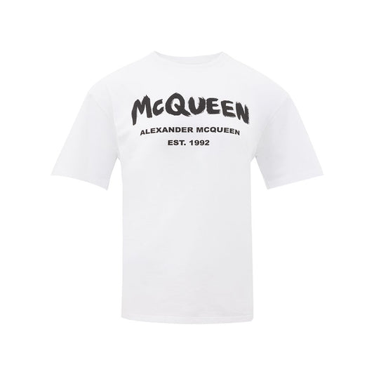 Alexander McQueen Weiße Baumwoll-Oberteile & T-Shirt