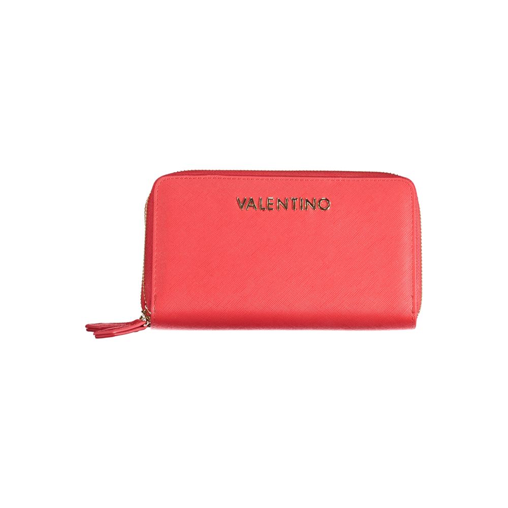 Valentino Bags Rotes Portemonnaie aus Polyethylen