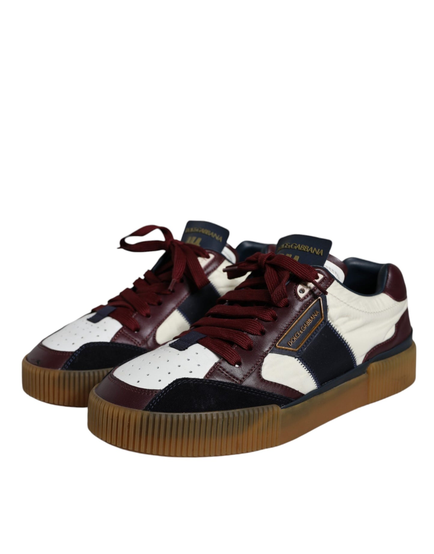 Dolce &amp; Gabbana Multicolor Miami Leather Low Top Sneakers Shoes