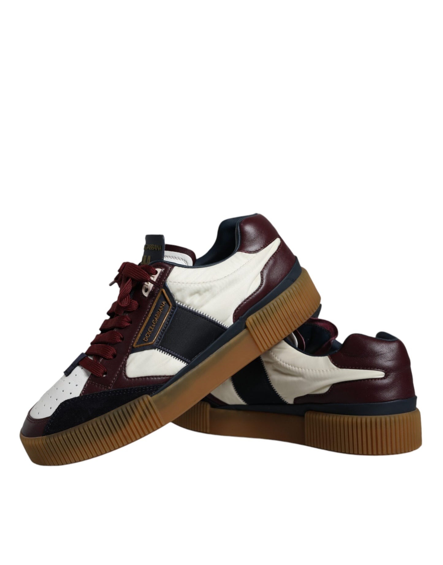 Dolce &amp; Gabbana Multicolor Miami Leather Low Top Sneakers Shoes