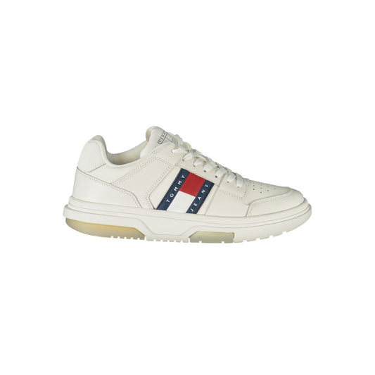 Tommy Hilfiger White Leather Women's Sneakers