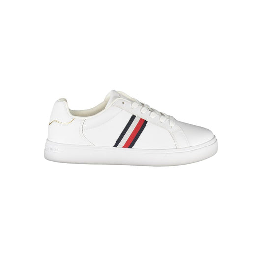 Tommy Hilfiger White Leather Women's Sneakers