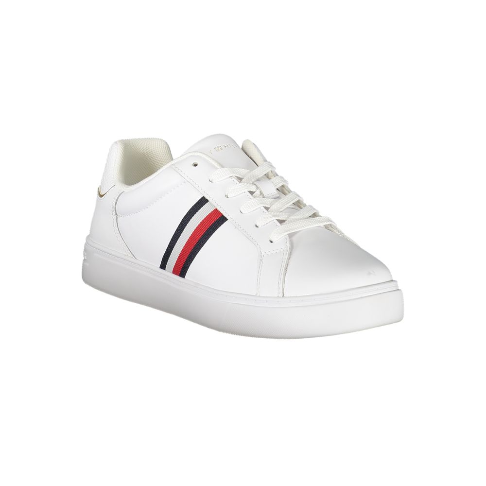 Tommy Hilfiger White Leather Women's Sneakers