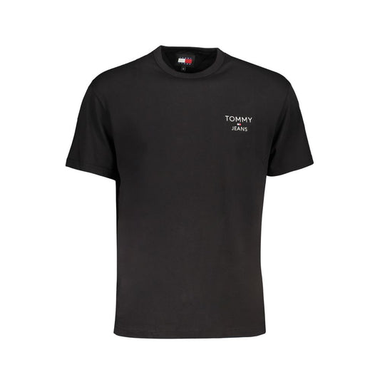 Tommy Hilfiger Schwarzes T-Shirt aus Baumwolle