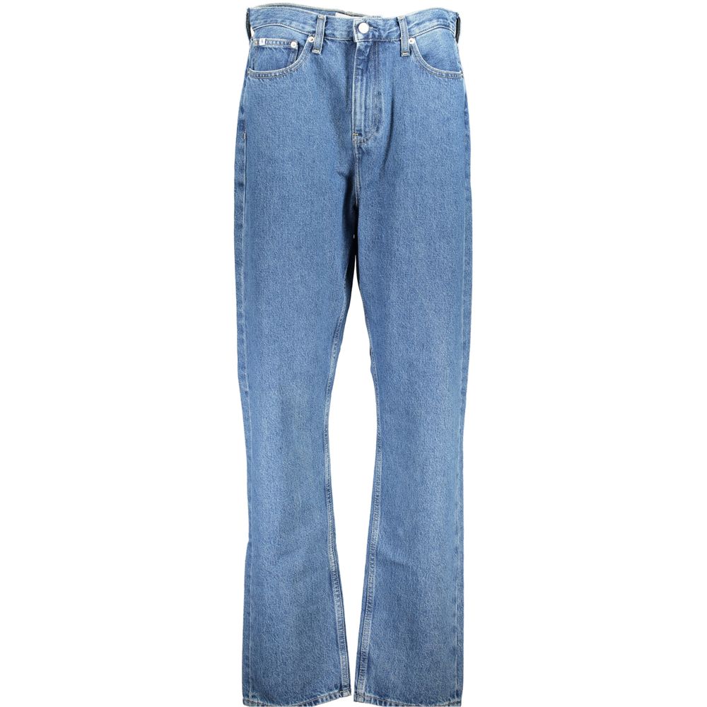 Calvin Klein Blue Cotton Jeans &amp; Pants