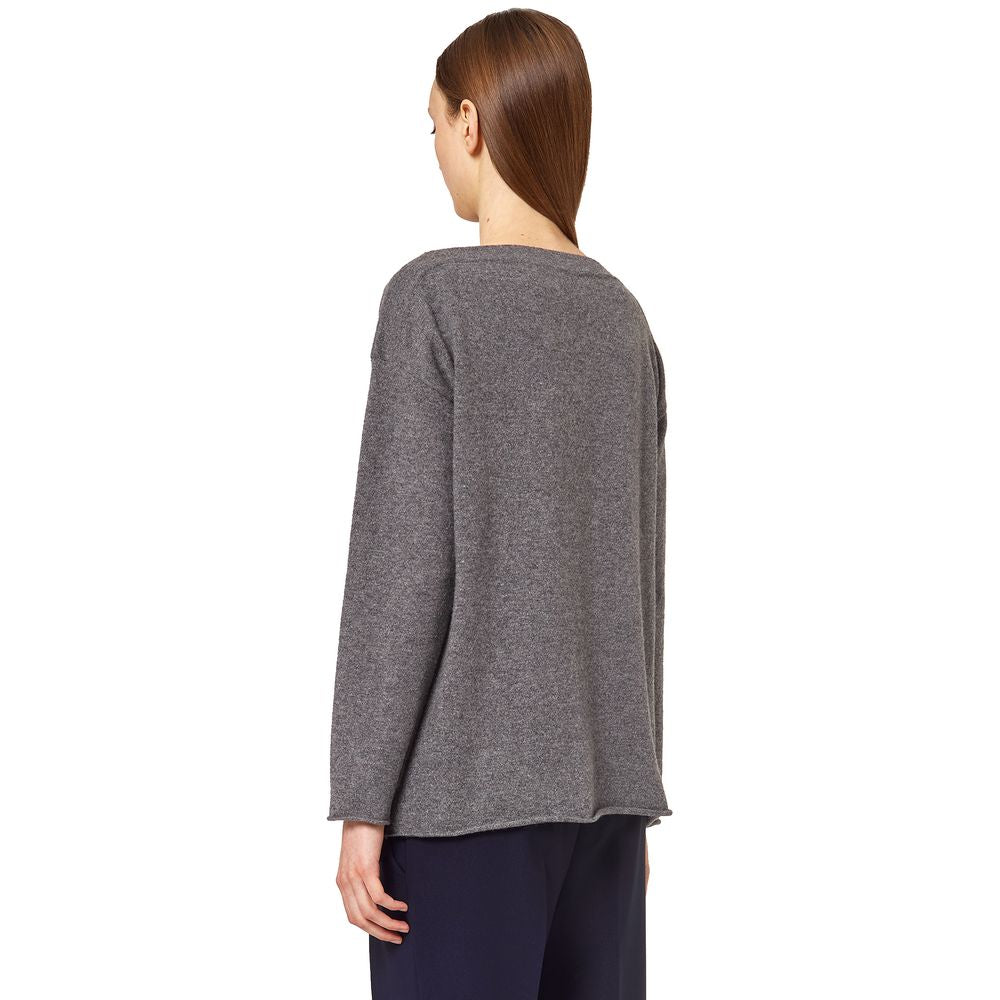 Alpha Studio Grauer Kaschmir-Pullover