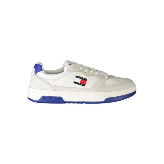 Tommy Hilfiger White Leather Men's Sneakers