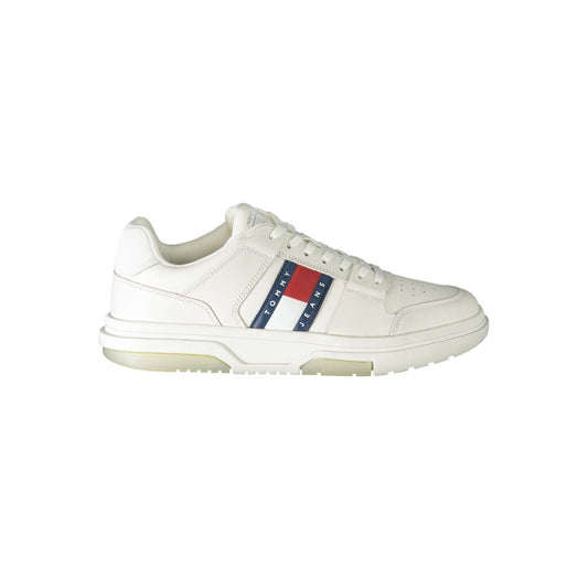 Tommy Hilfiger White Leather Men's Sneakers