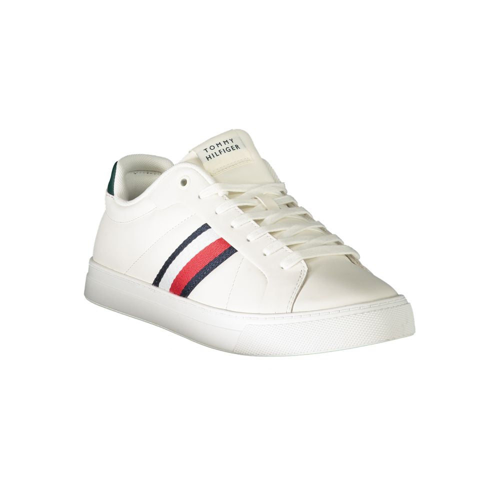 Tommy Hilfiger White Leather Men's Sneakers