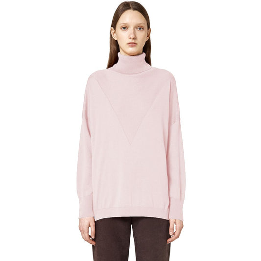 Alpha Studio pink silk sweater