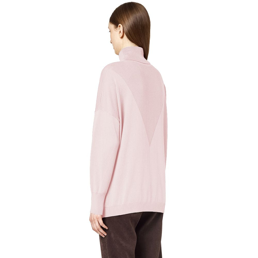 Alpha Studio pink silk sweater