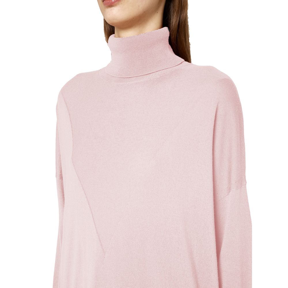 Alpha Studio pink silk sweater